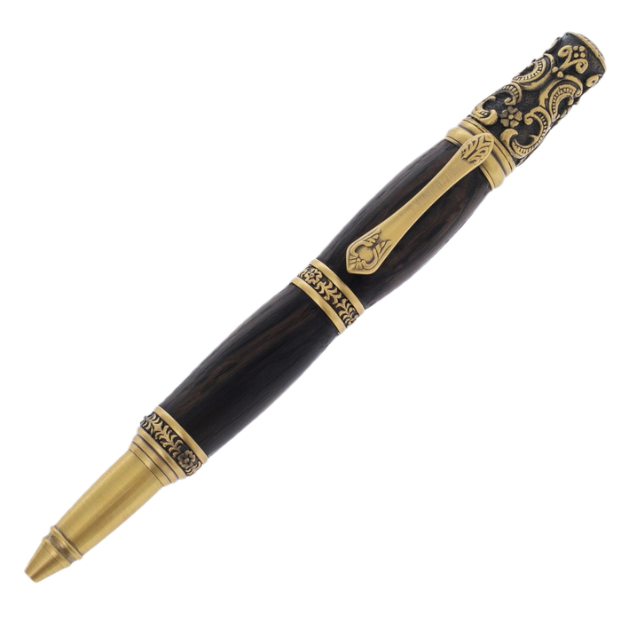 The handle is made of stained oak "Victorian" in a case, brass