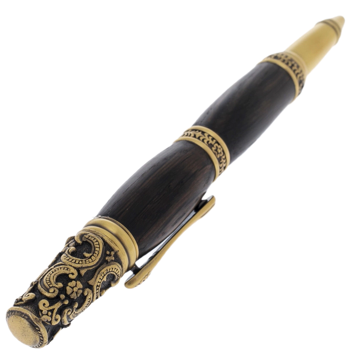 The handle is made of stained oak "Victorian" in a case, brass