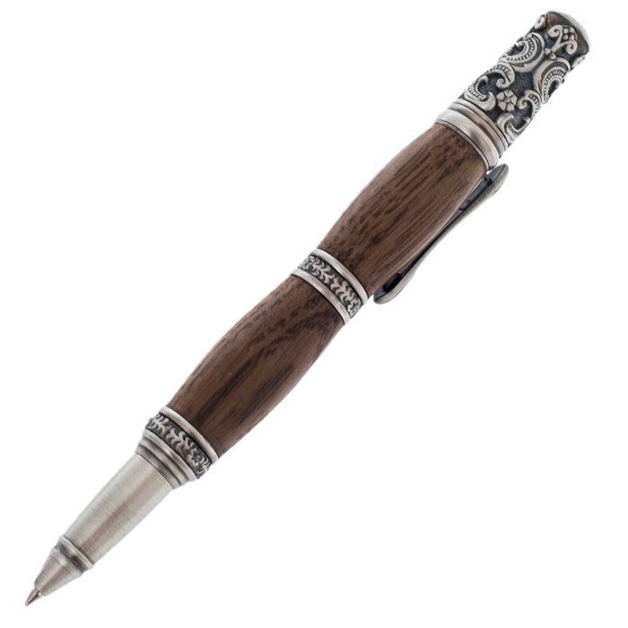 The handle is made of stained oak "Victorian" in a case, brushed chrome