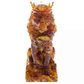 Скульптура из янтаря "Лев"