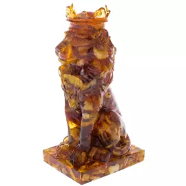 Скульптура из янтаря "Лев"