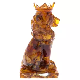 Скульптура из янтаря "Лев"
