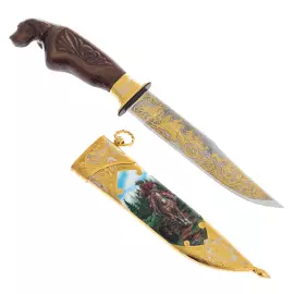 Нож цельнометаллический "Охота", Златоуст