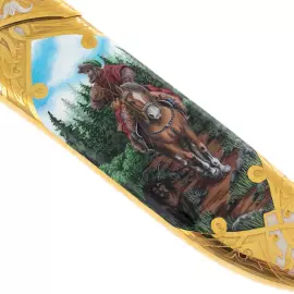 Нож цельнометаллический "Охота", Златоуст