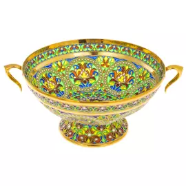 Coffee set for 2 persons, with stained glass enamels