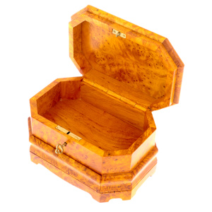A wooden box with a secret