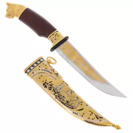 Нож сувенирный "Голова волка" Златоуст