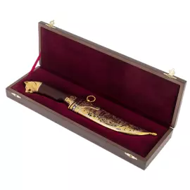 Нож сувенирный "Голова волка" Златоуст