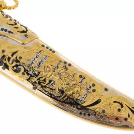 Нож сувенирный "Голова волка" Златоуст