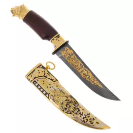 Нож сувенирный "Голова медведя" Златоуст