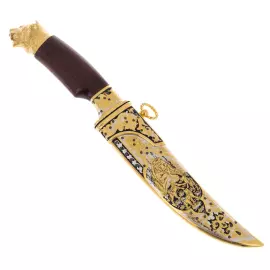 Нож сувенирный "Голова медведя" Златоуст