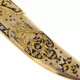 Нож сувенирный "Голова медведя" Златоуст