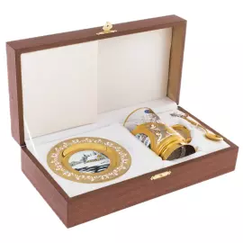 Чайный набор "Зима. Горы" на 1 персону, Златоуст