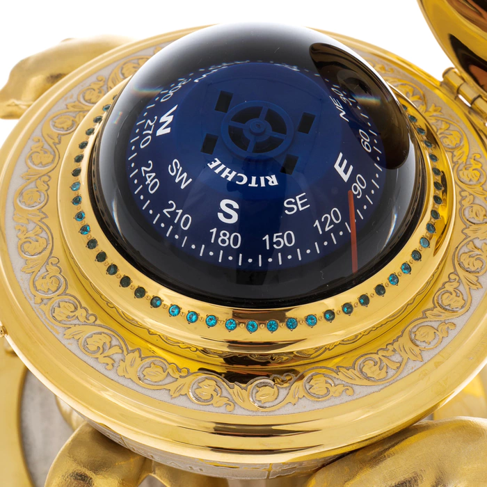 Globe compass "Seals" Zlatoust