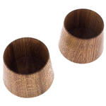 Set of glasses made of light stained oak "Classic" for 2 persons