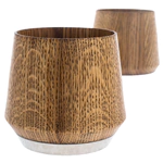 Set of glasses made of light stained oak "Classic" for 2 persons