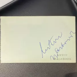 The autograph of the British microbiologist Alexander Fleming