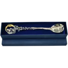 Чайная ложка серебряная "Ночь"