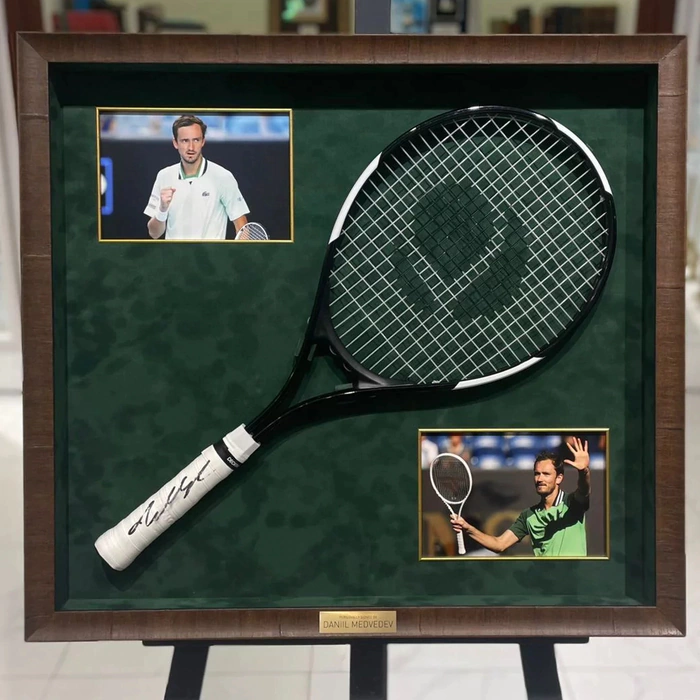Tennis racket autographed by Daniil Medvedev