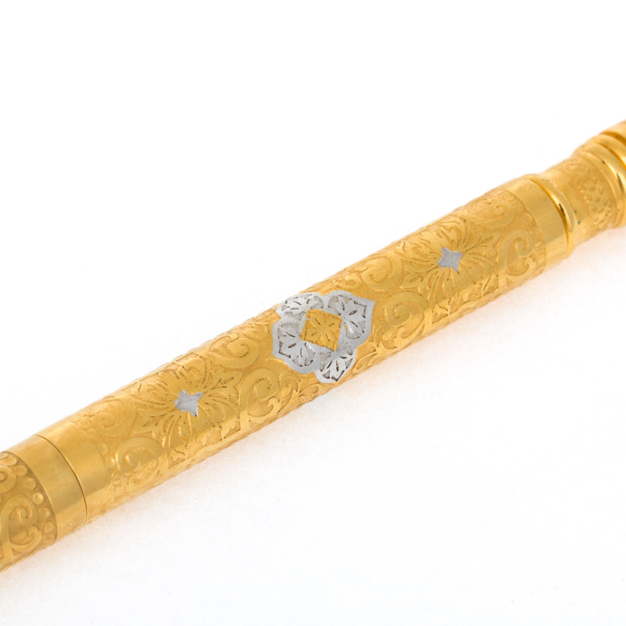 Business card holder "Coat of Arms of the Russian Federation" with a pen