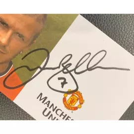 Карточка с автографом и оригинальная программка к матчу ФК «Манчестер Юнайтед» — ФК «Бавария» 1999 года.