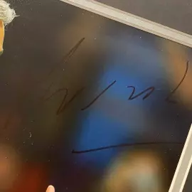 Фото с автографом футбольного тренера Жозе Моуринью