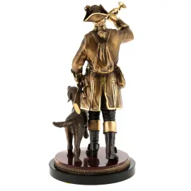 Статуэтка бронзовая "Охотник" на яшме Статуэтка бронзовая "Охотник" на яшме