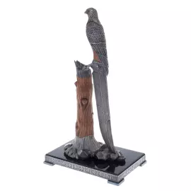 Композиция с ножом "Сокол" с серебрением, Златоуст