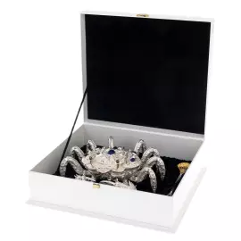 Посеребренная икорница "Краб"