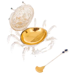 Посеребренная икорница "Краб"