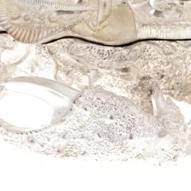 Посеребренная икорница "Краб"