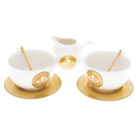 Набор для чая "Тудор" на 2 персоны, Златоуст Набор для чая "Тудор" на 2 персоны, Златоуст