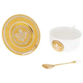 Набор для чая "Тудор" на 2 персоны, Златоуст Набор для чая "Тудор" на 2 персоны, Златоуст