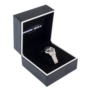 Lincor UNI Automatic Mechanical Wristwatch Green with Silver Strap