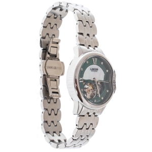 Lincor UNI Automatic Mechanical Wristwatch Green with Silver Strap