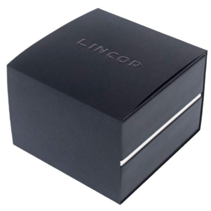 Automatic mechanical wristwatch Lincor "Meteorite" silver