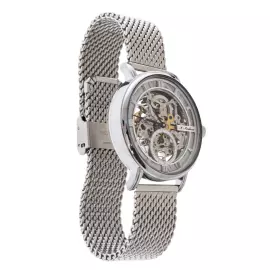 Наручные механические часы с автоподзаводом Lincor Cosmos "Метеорит" серебристые