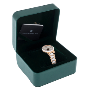 Mikhail Moskvin "Elegance" self-winding mechanical wristwatch with cubic zirconia