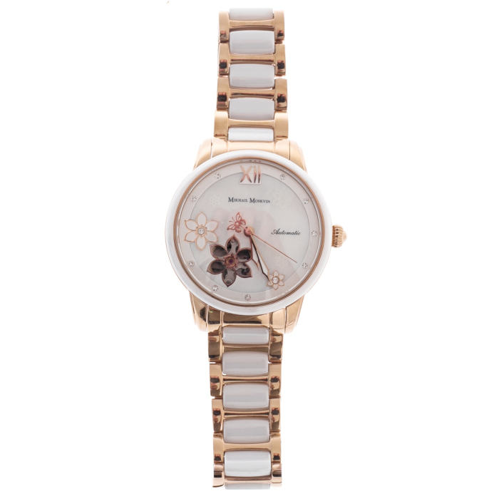 Mikhail Moskvin "Elegance" self-winding mechanical wristwatch with cubic zirconia