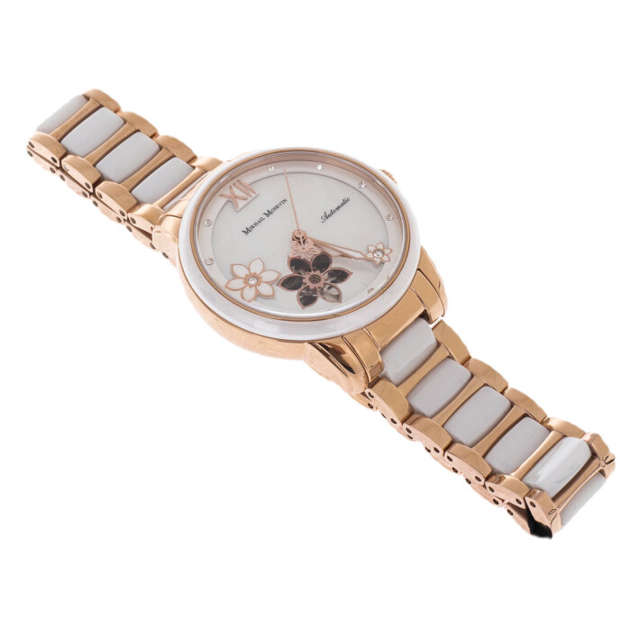 Mikhail Moskvin "Elegance" self-winding mechanical wristwatch with cubic zirconia