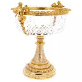 Хрустальная ваза для конфет "Ангелы" Златоуст