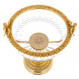 Хрустальная ваза для конфет "Ангелы" Златоуст