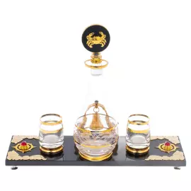 Набор для виски "Морской" на 2 персоны, 4 предмета, Златоуст