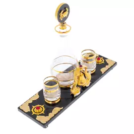 Набор для виски "Морской" на 2 персоны, 4 предмета, Златоуст