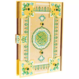 Коран "Ислам" на арабском языке, с фианитами и эмалями, Златоуст