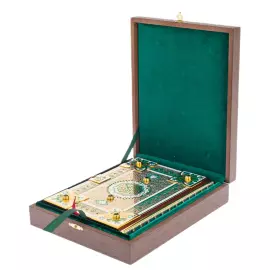 Коран "Ислам" на арабском языке, с фианитами и эмалями, Златоуст