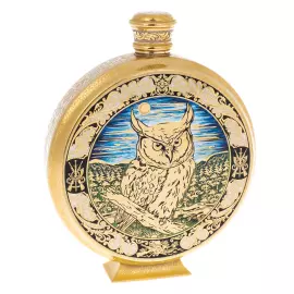 Hunting set "Owls" for 3 persons, Zlatoust