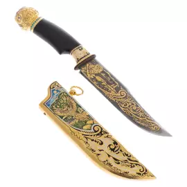 Hunting set "Owls" for 3 persons, Zlatoust