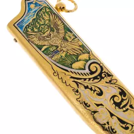 Hunting set "Owls" for 3 persons, Zlatoust