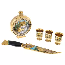 Hunting set "Bears" for 3 persons, Zlatoust